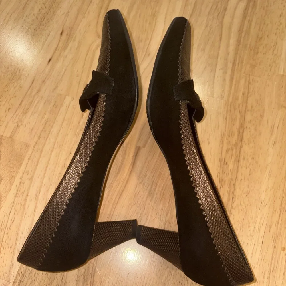 Prevata Italian Shoes Size 8.5AA For Snake Skin New Without Tags Pumps Heels
